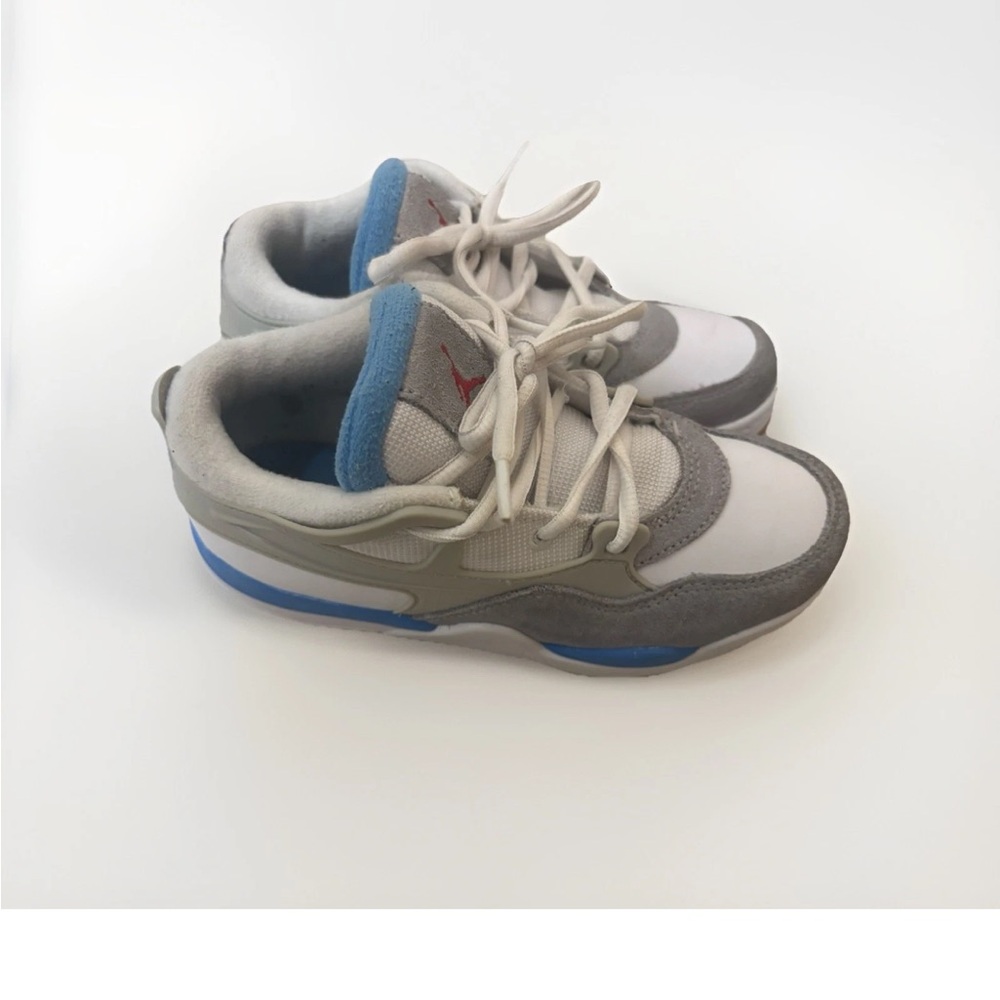 Air Jordan 4 RM White/Neutral Grey/University Blue Boys Size 13C